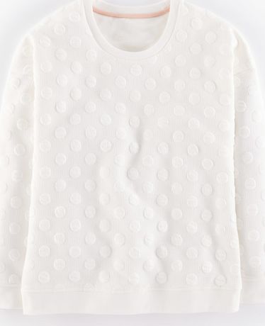 Boden, 1669[^]35233220 Mollie Jacquard Sweatshirt Ivory Boden, Ivory