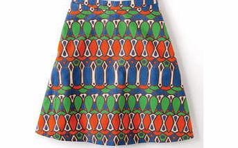 Boden Nancy Skirt, Blue Abstract Geo,Riviera,Jumbo