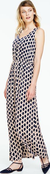 Boden, 1669[^]35270099 Ottillie Maxi Dress Navy/pearl Circles Boden,