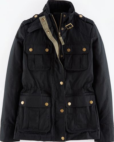 Boden, 1669[^]35105873 Padstow Wax Jacket Black Boden, Black 35105873