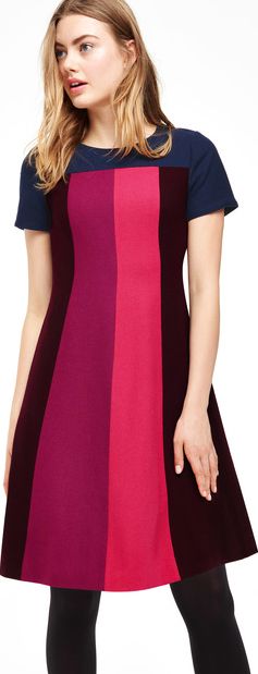 Boden, 1669[^]35176569 Panel Patsy Party Dress Navy/Dark