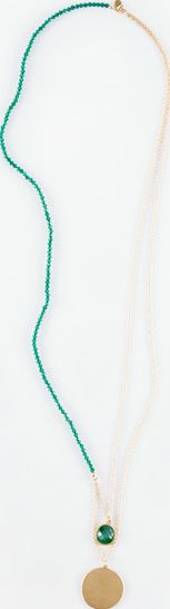 Boden, 1669[^]35054980 Pretty Bead Necklace Gold/Viridian Boden,