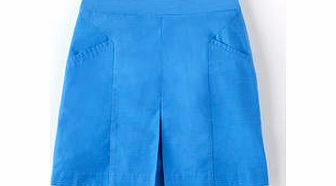 Boden Pretty Pleat Skirt, Cerulean Blue,Sunflower Star