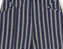 Boden Pretty Pleat Skirt, Navy Multi Scallop 34688523