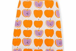 Boden Printed Cotton A-line Skirt, Jaffa Apples,Blue