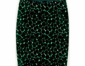 Boden Printed Cotton Pencil Skirt, Black 34360156