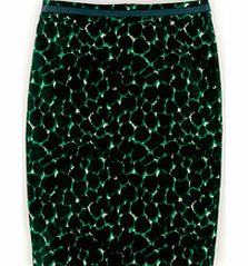 Boden Printed Cotton Pencil Skirt, Black 34360172