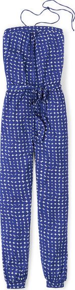 Boden Printed Jersey Jumpsuit Navy Boden, Navy 34880302