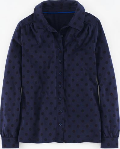 Boden, 1669[^]35181544 Printed Jersey Shirt Navy Spot Boden, Navy Spot