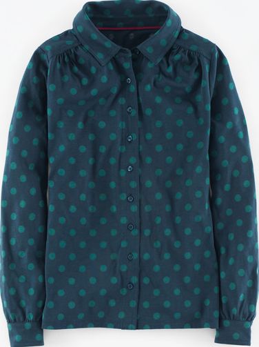 Boden, 1669[^]35181288 Printed Jersey Shirt Seaweed Spot Boden, Seaweed