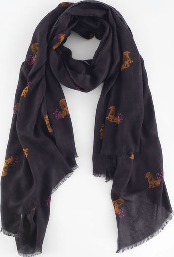 Boden, 1669[^]35054394 Printed Scarf Greys Corgi Boden, Greys Corgi