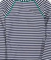 Boden Rash Vest, Sailor Blue/Ivory Stripe 34594036