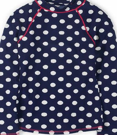 Boden Rash Vest, Sailor Blue Spot 34594002