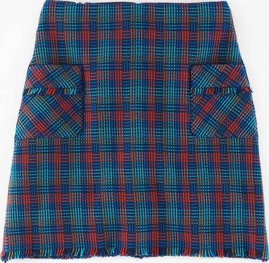 Boden, 1669[^]35202266 Raw Edge Skirt Blue/Red Boden, Blue/Red 35202266