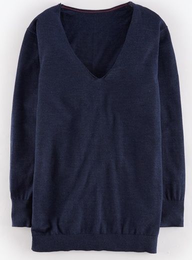 Boden, 1669[^]35064484 Relaxed Merino Silk Jumper Blue Boden, Blue