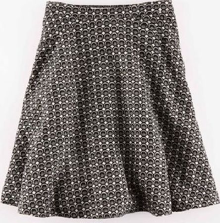 Boden, 1669[^]35086040 Richmond Skirt Black Jacquard Boden, Black