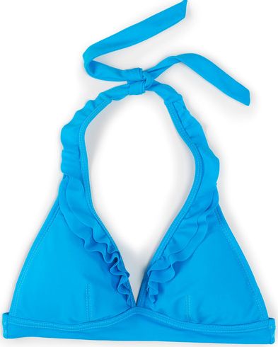 Boden Ruffle Bikini Top Blue Boden, Blue 34566810