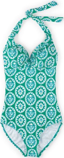 Boden, 1669[^]34562876 Ruffle Swimsuit Green Boden, Green 34562876