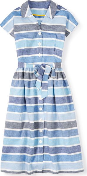 Boden, 1669[^]34667345 Seatown Shirt Dress Blue Boden, Blue 34667345