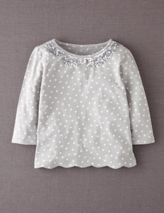 Sequin Collar T-shirt 31714