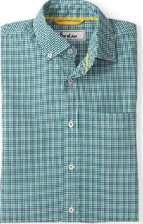 Boden, 1669[^]34847749 Short Sleeve Laundered Shirt Green Boden, Green