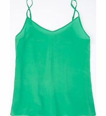 Silk Cami, Green,Delphinium Blue,Light