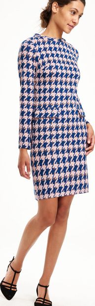 Boden, 1669[^]35069442 Sixties Jacquard Tunic Party Dress Sapphire