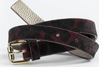 Boden, 1669[^]35048685 Skinny Belt Burgundy Leopard Pony Boden,