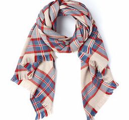 Skye Scarf, Cream Check,Red 34232025