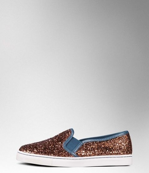 Boden, 1669[^]35059955 Slip-on Trainer Bronze Glitter/Seaweed Boden,