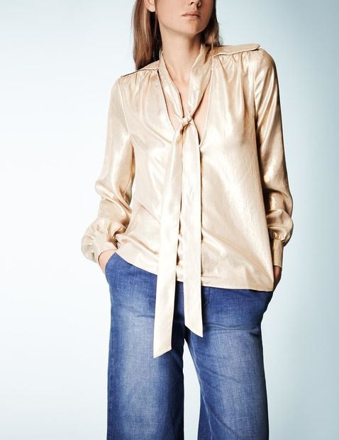 Boden, 1669[^]35250976 Soho Blouse Gold Lame Boden, Gold Lame 35250976