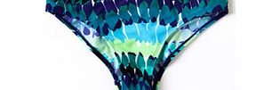 Boden Sorrento Bikini Bottom, Blues Feathers,Hibiscus