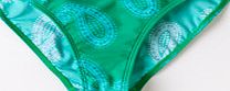 Boden Sorrento Bikini Bottom, Peacock Green Paisley