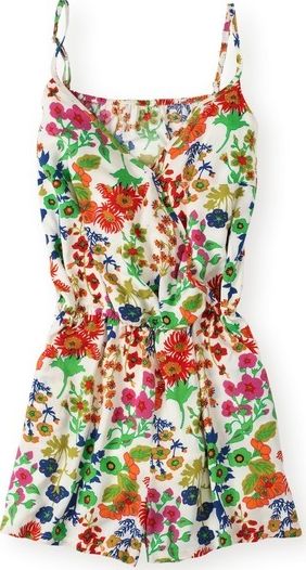 Boden Sorrento Playsuit Flowerbed Boden, Flowerbed