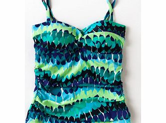 Boden Sorrento Tankini, Blues Feathers,Black,Peacock