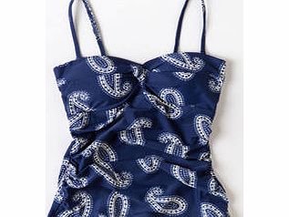 Boden Sorrento Tankini, Mariner Blue Paisley,Peacock