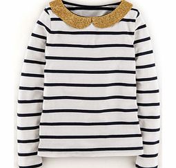 Sparkle Collar Breton, Ivory/Navy,Raven/Soft