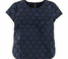 Spot Jacquard Top, Blue 34312975