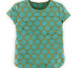 Spot Jacquard Top, Blue 34313189