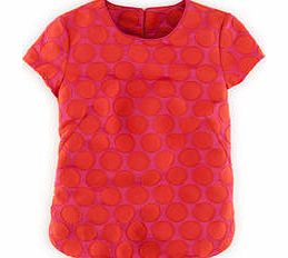 Spot Jacquard Top, Orange 34313049