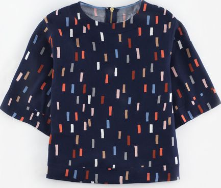 Boden, 1669[^]35046440 Square Tee Navy Blocks Boden, Navy Blocks 35046440