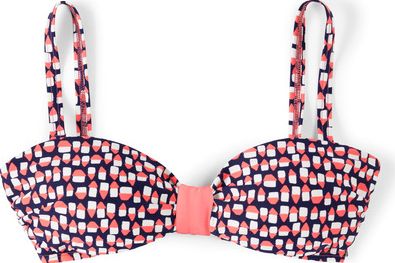 Boden St Lucia Bikini Top Sailor Blue Geo Boden,