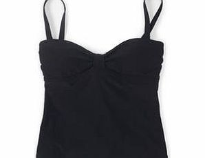 Boden St Lucia Tankini Top, Black,Lotus Woodblock,Dark