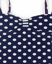 Boden St Lucia Tankini Top, Sailor Blue Spot 34567214