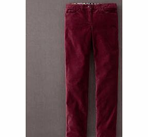 Boden Straightleg Velvet Trouser, Carmine 33701830