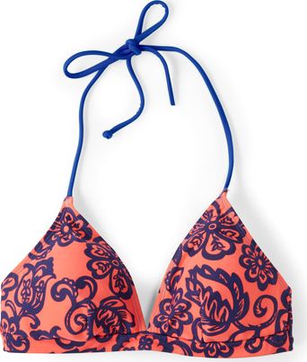 Boden, 1669[^]34726414 String Bikini Top Sunset Red Mono Floral Boden,