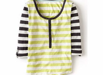 Stripy Henley, Lime/Pewter,Navy/Freshwater