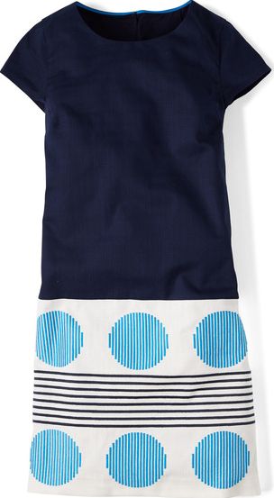 Boden, 1669[^]34793604 Summer Fun Dress Navy/Ivory/Bright Cyan Boden,