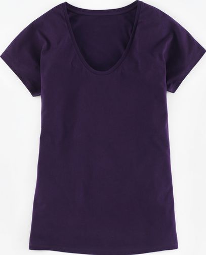 Boden, 1669[^]35028620 Supersoft V Neck Tee Deep Purple Boden, Deep