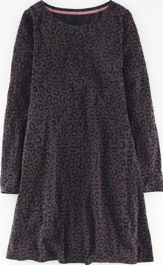 Boden, 1669[^]35165000 Swing Tunic Raven Animal Print Boden, Raven